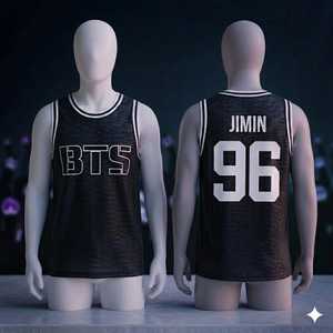 OEM ODM เสื้อบาสเก็ตบอลสั่งทำเสื้อกล้าม Bangtan kpop RM Jin Suga Jimin <span class=keywords><strong>V</strong></span> jungkook 9297 - Product Image 5