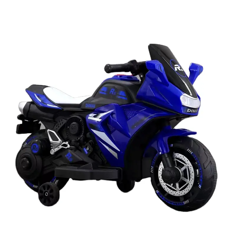2022 New Design Blue and Green Color Kids Electric Motorcycle Ride-On Toy 2-Wheels Dirt Bike