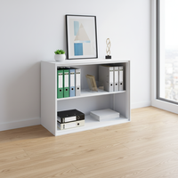 Armoire de bureau et bibliothèque en acier personnalisables avec étagères réglables, meuble de rangement ouvert pour la maison, l'école et l'hôpital