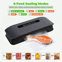 Machine de mise sous vide multifonctionnelle 100W 110V 220V, mini scelleuse sous vide automatique portative pour la maison avec prise amovible