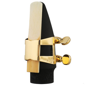 Ligature en métal <span class=keywords><strong>argenté</strong></span> massif WoodStone japonaise pour <span class=keywords><strong>saxophone</strong></span>, compatible avec les embouchures en bakélite - Product Image 3
