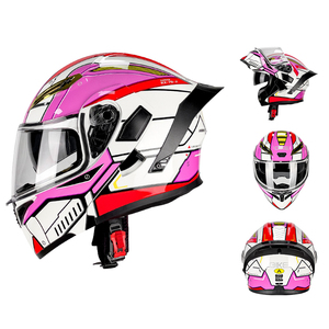 Mũ bảo hiểm cưỡi Mũ bảo hiểm an toàn cho nam và nữ, mũ bảo hiểm đầy đủ cánh đuôi lớn - Product Image 6