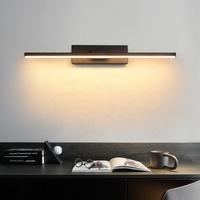 Applique murale LED Art Déco européenne en métal doré et noir, verre blanc chaud, éclairage décoratif moderne encastré pour salon