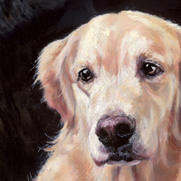 Portraits d'animaux impressionnistes sur toile à l'huile, dessinés à la main, Labrador Retrievers, cadeaux d'anniversaire pour chien personnalisés, cadre en bois, haute résolution
