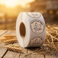 Étiquettes adhésives personnalisées pour cartons d'œufs pour les fermes et les producteurs d'œufs, autocollants pour cartons d'œufs frais de la ferme, étiquettes d'emballage d'œufs pour l'agriculture