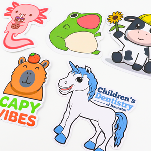 Pegatinas de dibujos animados bonitos de diseño personalizado vinilo impermeable troquelado estético portátil Graffiti Animal pegatina para niños - Product Image 2