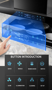 Quạt hút mùi bếp gắn tường hình chữ 7, động cơ hút mùi bếp, máy hút mùi âm tường - Product Image 3