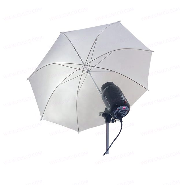Photobooth External Godox E250 Flash Light with White Umbrella and Flash Trigger Connecting to DSLR Camera for Photo Booth