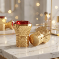 Bouchon de bouteille de liqueur personnalisé avec motif nuage doré en relief, dessus en cristal rouge, en aluminium-plastique, anti-fuite, écologique, couvercle de luxe