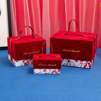 Boîtes en papier de luxe Prix compétitif personnalisé Boîte cadeau avec poignée Vente en gros Emballage cadeau Boîte cadeau en velours