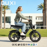 OUXI Fatbike V8 Pro Grosir Sepeda Listrik Ban Gemuk 48V 250W 20 Inci Harga Pabrik Langsung untuk Distributor