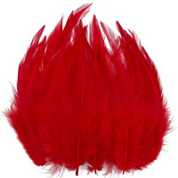 Plumes de faisan colorées en gros pour l'artisanat, plumes de coq pour les accessoires de carnaval, plumes de coq pour selle