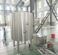 Cuve de mélange de jus en acier inoxydable 1000L 2000L personnalisable réservoir de mélange de boissons avec agitateur à vendre
