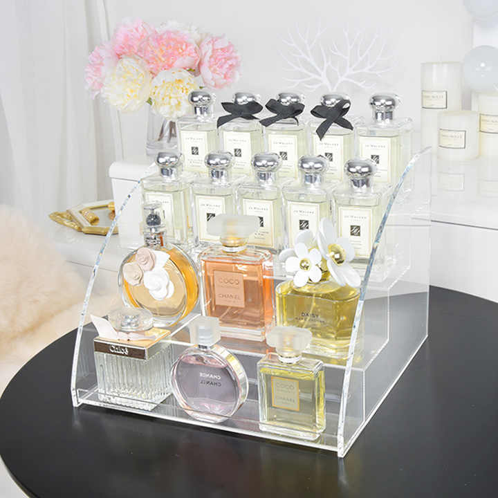 Lot De 5 Présentoirs Acrylique Transparent - Cubes 5x5 Cm (Hauteurs 2,4,6,8,10 Cm) - Pour Montres, Cosmétiques, Déco