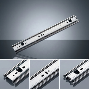 Meilong Correderas para cajones de cocina plateadas con montaje, deslizadores para cajones de armario, deslizadores para cajas de herramientas, deslizadores para armarios con gancho - Product Image 3