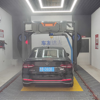 Machine de lavage de voiture robotisée intelligente sans contact entièrement automatique électrique, prend en charge le paiement mobile et la surveillance à distance