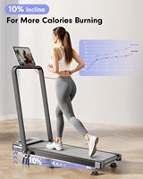 Tapis de course pliable en acier 3,5 CV, inclinaison 10 %, faible bruit, contrôle par application et télécommande, modèle portable pour la maison/le bureau, capacité 350 lb