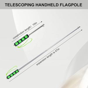 2025 Hot Sale <span class=keywords><strong>Promotion</strong></span> Teleskop Deluxe Hand Fahnenmast Aluminium Einziehbarer Reiseleiter Lehrer Zeiger Stick Ausziehbar - Product Image 3