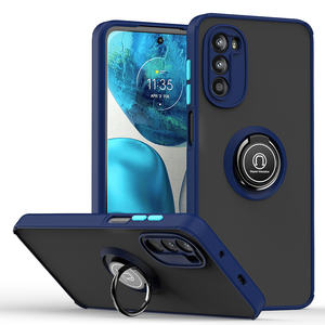 <span class=keywords><strong>Moto</strong></span> G52 G51 G71 G200 G 5G G50 G41 G31 G22 Premium Quality Matte PC Car Holder Ring Phone Case For Motorola - Product Image 2