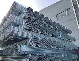 Tubo de acero galvanizado de 6m, 28mm de diámetro externo, recubierto de polietileno blanco, perforación ASTM, tuberías de aceite, corte de soldadura disponible - Product Image 4