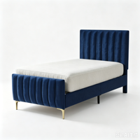 Neues Design Modernes Hochwertiges Luxuriöses Komfortables Stoffbezogenes Bett