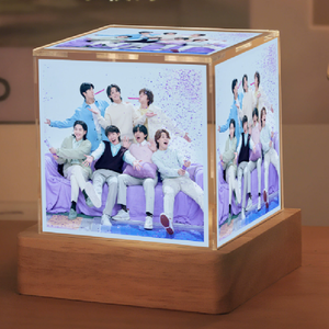 Regalos para Fans del K-pop 2026, Lámpara de Ambiente para Dormitorio, Adorno de Escritorio, Lámpara Nocturna Acrílica Kpop, Lámparas de Mesa Recargables Inalámbricas - Product Image 4