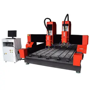 Two Heads Stone Processing Machinery CNC Router Granite Engraving 1530 Stone Cutting Machine