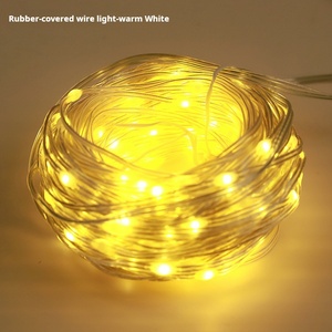 Led ngoài trời trang trí dây đèn thông minh USB điều khiển từ xa mềm PVC tráng dây đồng năng lượng mặt trời Powered nhỏ màu chiếu sáng - Product Image 2