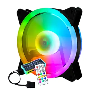 Hot Sales Mirror Of Wind Pc Cooler Fan 120mm Rgb Led Fan Computer Cooling Cooler Fan CPU Colorful 12V Computer PC Cabinet Cooler