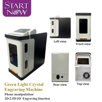 Startnow High Precision 3D Groene Laser Kristal Interne Graveermachine 707070mm Werkgebied WiFi Luchtkoeling Graveermachine