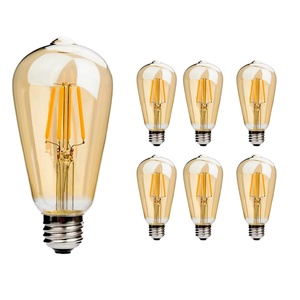 Bombilla LED de Filamento Vintage E27/E26, 10W/8W/4W, Vidrio Edison, 3000K-6500K, Certificación CE, Luces de Vela Regulables para Uso Residencial, 2 Años de Garantía - Product Image 2
