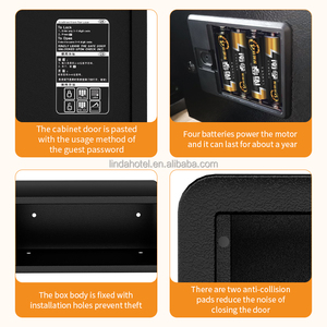 New Style Smart Fireproof Steel Safety Deposit <strong>Box</strong> with <strong>Electronic</strong> &amp; Key <strong>Lock</strong> - Product Image 3