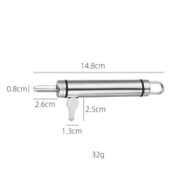 Gadget d'ouverture d'écrou de ménage 304 acier inoxydable Macadamia Nut Cracker Slicer Walnut Opener