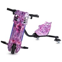 Drifttrikes Vlo Car 350W untuk Dewasa, Kendaraan Roda Tiga Listrik, Kart Infantil RC Top Table Car dengan Motor Brushless 360 Derajat, Beban Maksimum 80kg