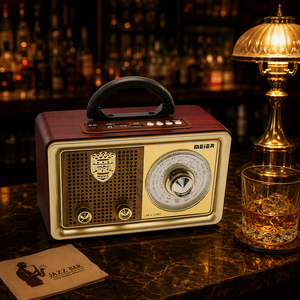 Radio Portátil Retro Vintage AM FM SW de 3 Bandas con Bluetooth, USB, Ranura para Tarjeta TF, Batería Recargable y Control Remoto, Venta al Por Mayor de Fábrica con Certificación CE OEM - Product Image 4