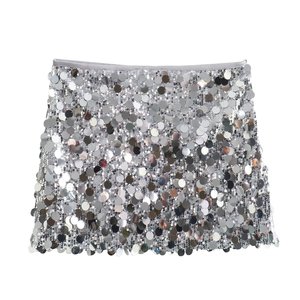 ZA-mujeres <span class=keywords><strong>2023</strong></span> otoño nueva <span class=keywords><strong>moda</strong></span> elegante faldas de lentejuelas Vintage cintura alta faldas femeninas - Product Image 1