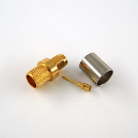 Connecteur coaxial RF à sertir mâle SMA pour câble LMR400