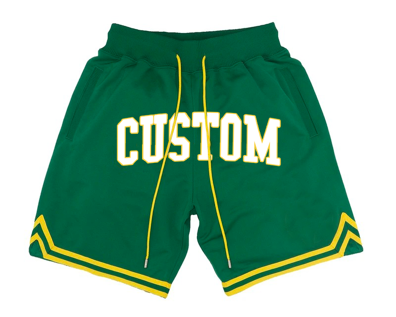 Mens Neon Green College Just Mesh Don Sublimated Embroidery Mesh Printing Custom for Men Fit Dry Basketball Shorts With logo