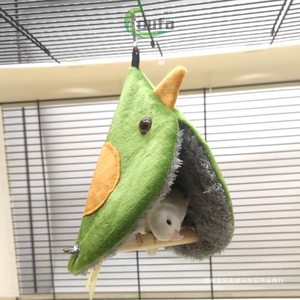 Küçük hayvan yumuşak konfor için ahşap yuva sıcak Pet <span class=keywords><strong>House</strong></span> kafes Hamster kobay sincap kemirgen kirpi yatak kobay domuzları için Hogs - Product Image 4