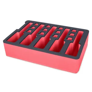 फ़ोम इंसर्ट के साथ फ़ैक्टरी कस्टम पैकेजिंग बॉक्स, ईवीए गुलाबी फोम इंसर्ट के साथ कार्डबोर्ड ब्लैक पेपर मैग्नेटिक गिफ्ट बॉक्स पैकेजिंग