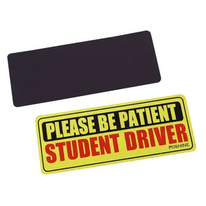 Yeni sürücü tutmak mesafe tampon araç işareti Sticker çıkartma yansıtıcı öğrenci sürücü güvenlik işareti mıknatıs Sticker araba için