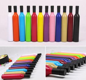 Paraguas Plegables Personalizados al por Mayor H211, Regalo Empresarial, Sombrilla de Viaje para Lluvia, Paraguas Plegable con Forma de Botella de Vino - Product Image 4