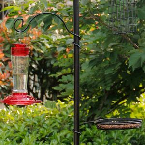 ขาตั้งที่ให้อาหารนกโลหะ TJ-022 ขนาด 2.3 ม. พร้อมสมอบกยึดพื้นดินแบบสี่ตะขอ ดีไซน์เกลียว ทนทาน ใช้กลางแจ้งได้ สำหรับสวน ที่ให้อาหารและน้ำนก - Product Image 2