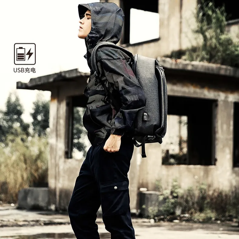 Vintage Casual laptop backpack USB Charge shoulder backpack Bag for men school anti theft Backpack women