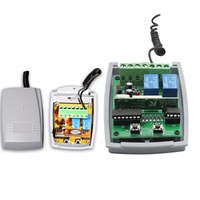 Circuit récepteur et porte-clés sans fil universel, télécommande RF, 433Mhz, 2ch, interrupteur DC 5V, 12V ou 24V, pour Garage