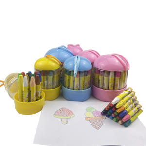 Crayons de cire géants multicolores non toxiques, ensemble de crayons de dessin artistique personnalisés pour enfants - Product Image 2
