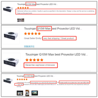 Proyector LED 4K 28000 Lúmenes MOQ Bajo Everycom Q10W Max Mejor Proyector de Vídeo Inteligente Android 12 Full HD 1080P HD 4K para Cine en Casa