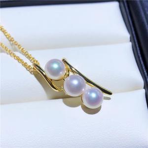 Collier pendentif en or 14 carats, magnifique courbe, perle d'eau douce naturelle, chaîne de clavicule polyvalente rose et violette pour - Product Image 3