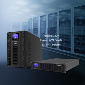 Đôi chuyển đổi tinh khiết Sine Wave 6KVA 5KW 220V uninterruptible cung cấp điện up trên đường dây với pin bên ngoài - Product Image 1