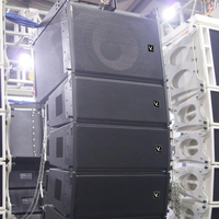 Altavoz Line Array Activo H1 de 8 Pulgadas, 500W, 65Hz-19.7kHz, Negro, para Escenarios, Bodas al Aire Libre, Actuaciones Profesionales, con Control Remoto